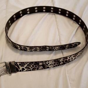 Reversible Animal Print Belt